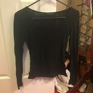SHEIN black long sleeve top